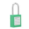 5Sets 38mm Padlock Lockout Tagout HardWearing with 10 Keys Writable Label for Machine Building Security(Green )