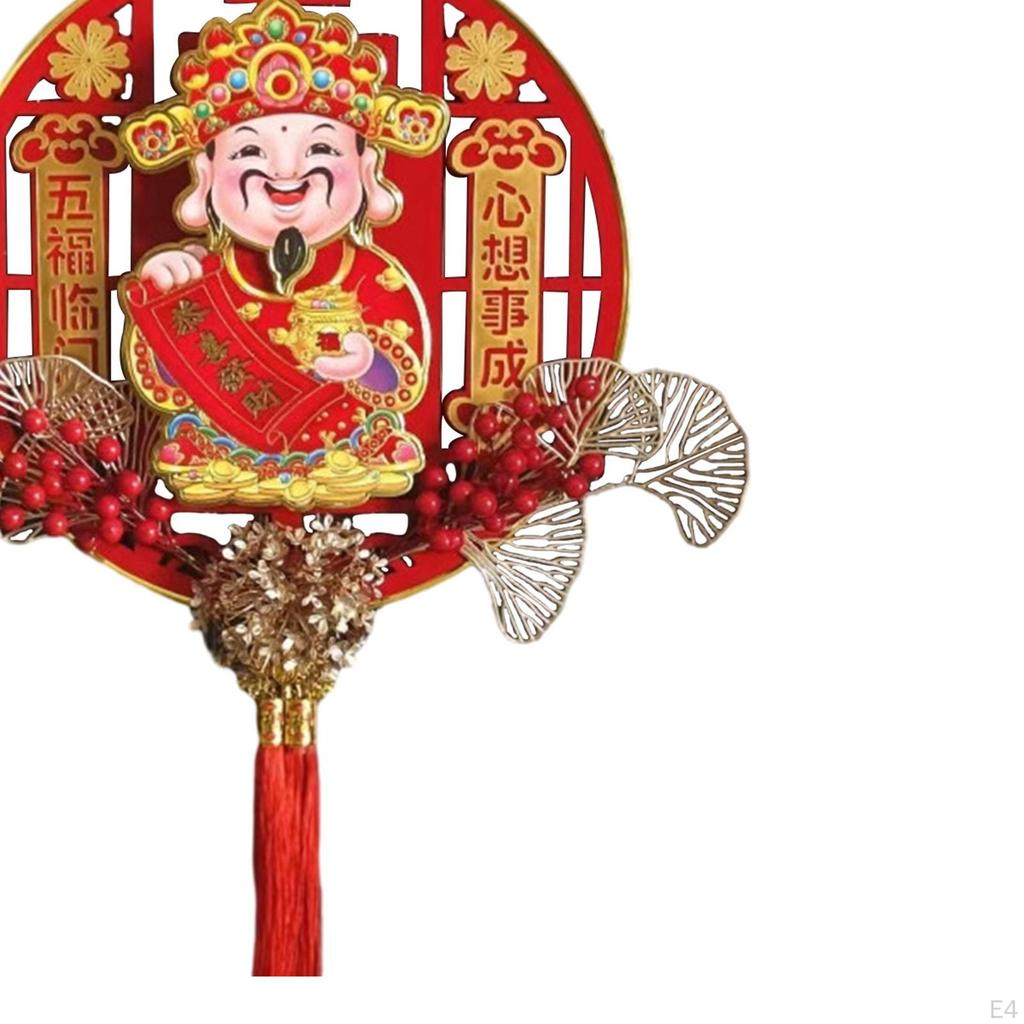 Festive Hanging God of Wealth Decoration for Year Celebrations