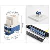 10pcs Cat6 Gigabit Rotating Toolless Network Module For High Speed Data Transmission In Office And Data Center Projects