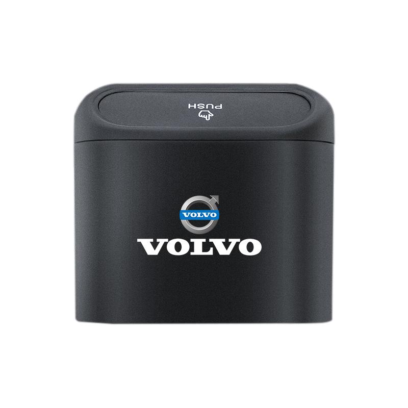 Car Garbage Can Dust Case Trash BinPortable Black Storage Box For Volvo Rdesign V60 V40 XC90 S60 S40 C30 XC60 V50 XC40 S80 EX90
