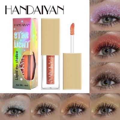 HANDAIYAN Pearl Light Liquid Eye Shadow Liquid 12-barva Mermaid Ji Ji Evropský a americký jemný roztok očních stínů
