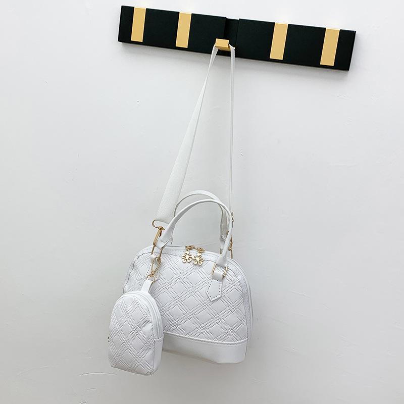 Уютная сумка для матери в клетку с тиснением и бриллиантами для женской нишевой сумки для отдыха белый 1759₽