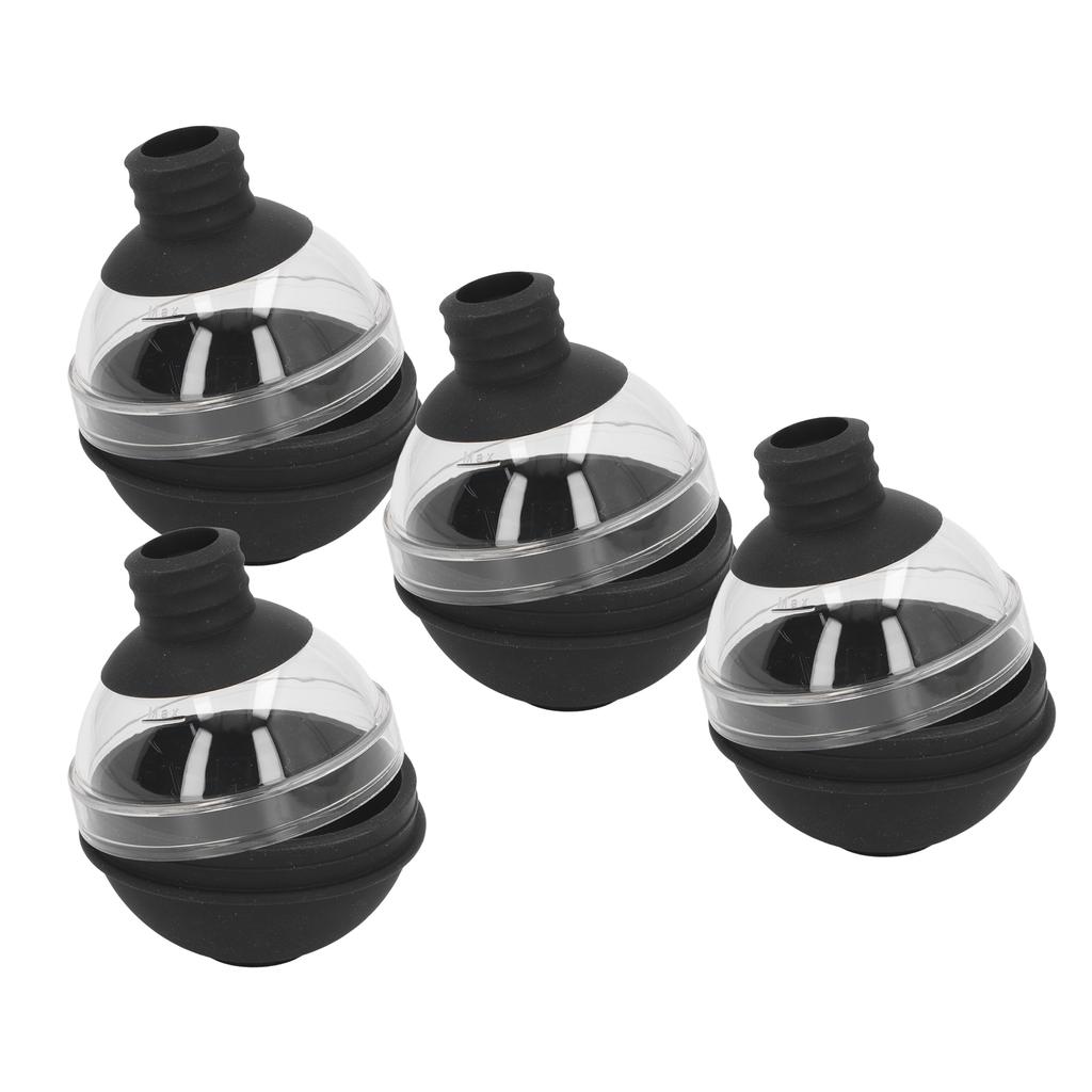 4Pcs Ice Ball Mould Silicone Sphere Ice Cube for Cocktails Bourbons Beverages 6cm Diameter