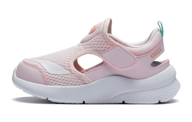 Li Ning YOUNG Синтетическая кожа Удобные Дышащие Низкие Детские Повседневные Кроссовки Светло-Розовые Детские YKNT138-12 25