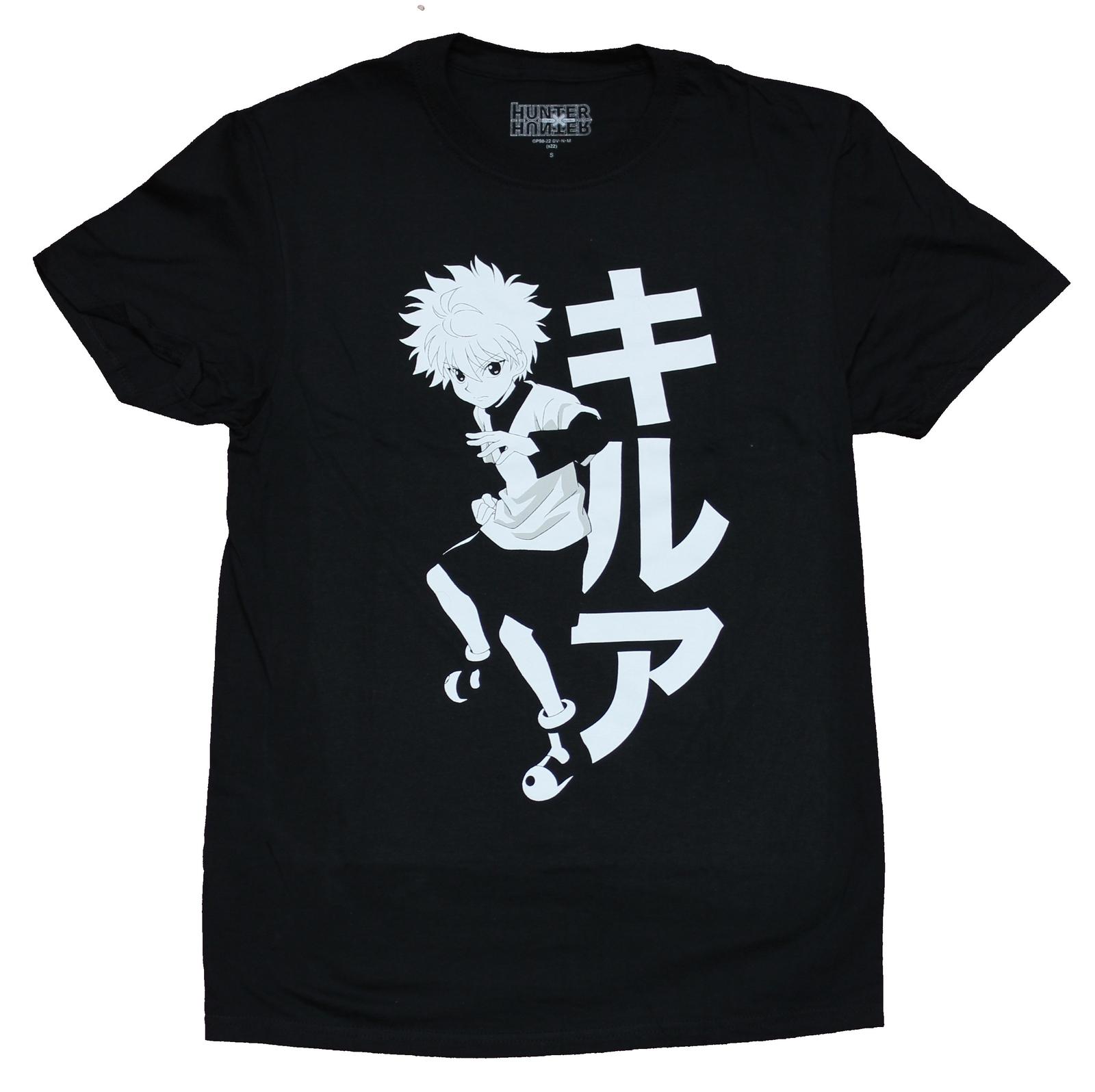Hunter X Hunter New Adult T-Shirt - Print Killua Zoldyck with Kanji XXL