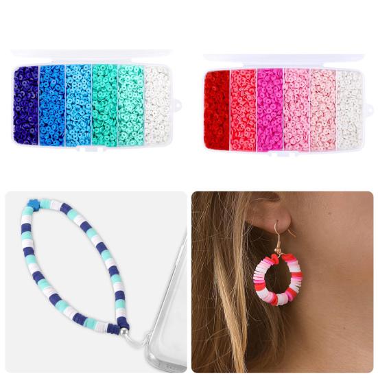 

Yousheng 6000Pcs DIY Bead Polymer Clay Colorful Flat Beads with Storage Box for Bracelets Necklace Jewelry Craft Making