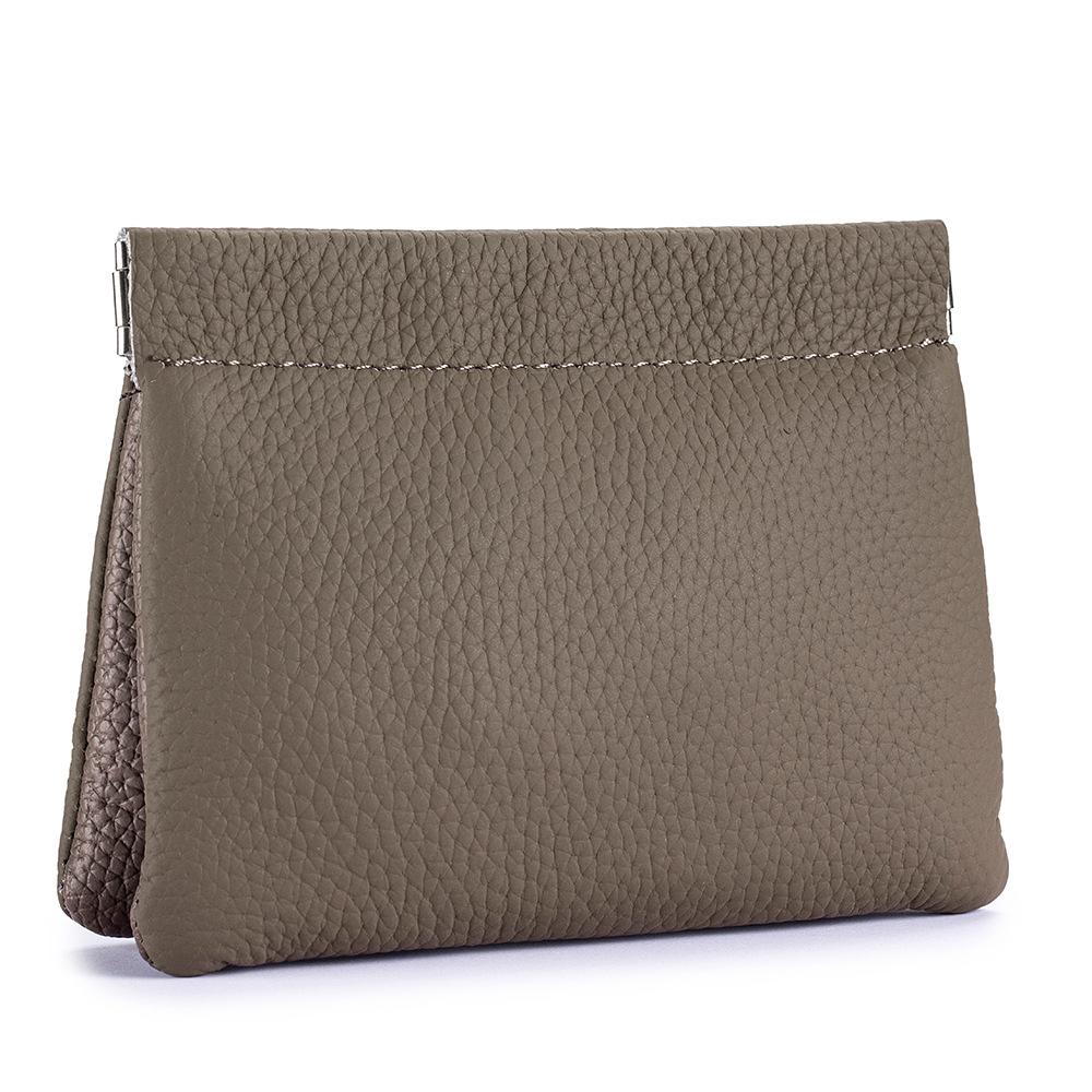 

Новый мини-кошелек для мелочи в японском стиле с узором личи, автоматическое закрывание, сумка для хранения, маленький кошелек для монет, портативный хаки