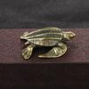 Brass Turtle Small Home Deco Ornaments Pure Solid Copper Antique Animal Miniatures Figurines Crafts Office Desktop Decorations