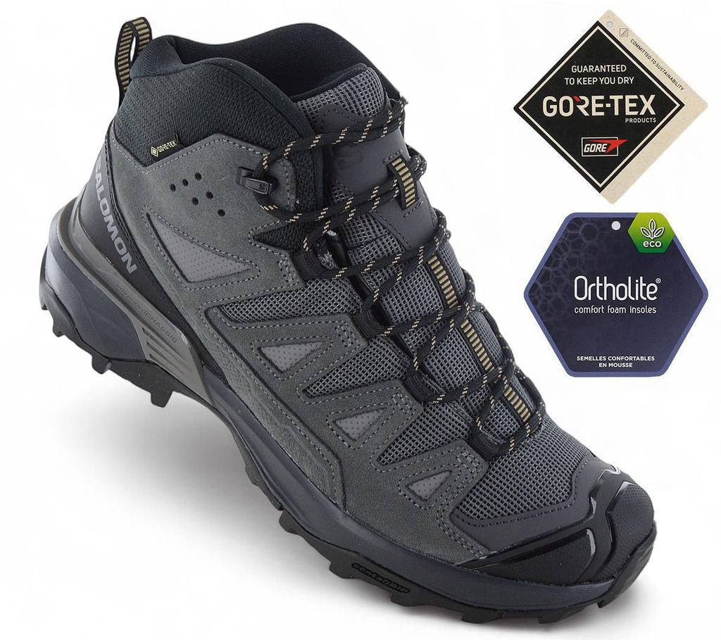 SALOMON X ULTRA 360 KOŽENÉ MID GTX - GORE-TEX - Pánské turistické boty Trekové boty 475708 ORIGINÁL