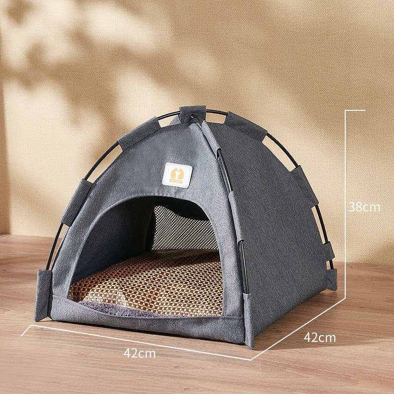 Husdjurstält boet Canopy Design Japansk och koreansk stil kabin kattsand Lyxmodeller för hundar och katter