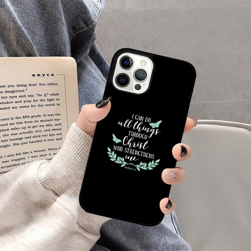 Bible Philippians Jesus Christ Phone Case For iPhone 17 Air 16 15 14 plus 11 12 13 Pro Max coque Cover Shell