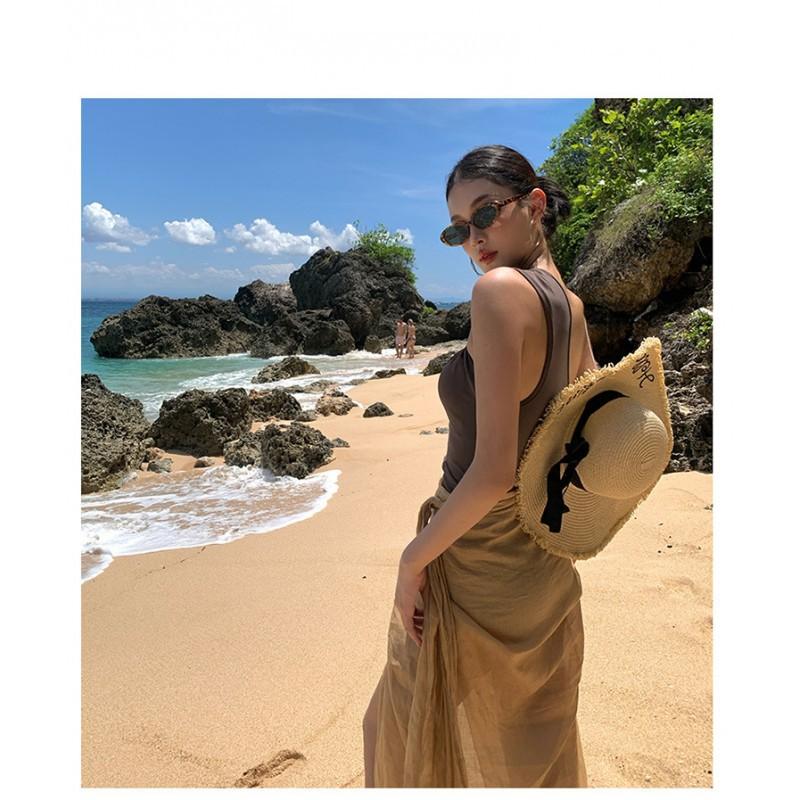Swimwear Feminine Two-piece Suit Covering Belly Slimming Hot Vacation Style One-piece Swimming