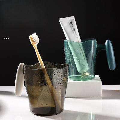 Ev Tipi Fırçalama Bardakları Üst Düzey Büyük Kapasiteli Ağız Çalkalama Bardakları Çift Plastik Lavabo Bardakları