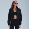 Giacca sportiva ALOSCO con cerniera, da running all'aperto, slim, con cappuccio, ad asciugatura rapida, top sportivo, abbigliamento da yoga ad asciugatura rapida