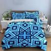 Geometric Pattern Home Decor Set Soft Comfortable Duvet Cover Bedding Set Included 1*Duvet Cover & 2*Pillowcases, Gift