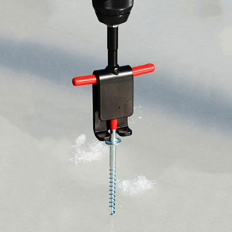 Fishing Shelter Tent Ice Anchors Drill Adapter Ice Anchors Stake Drill Adapter