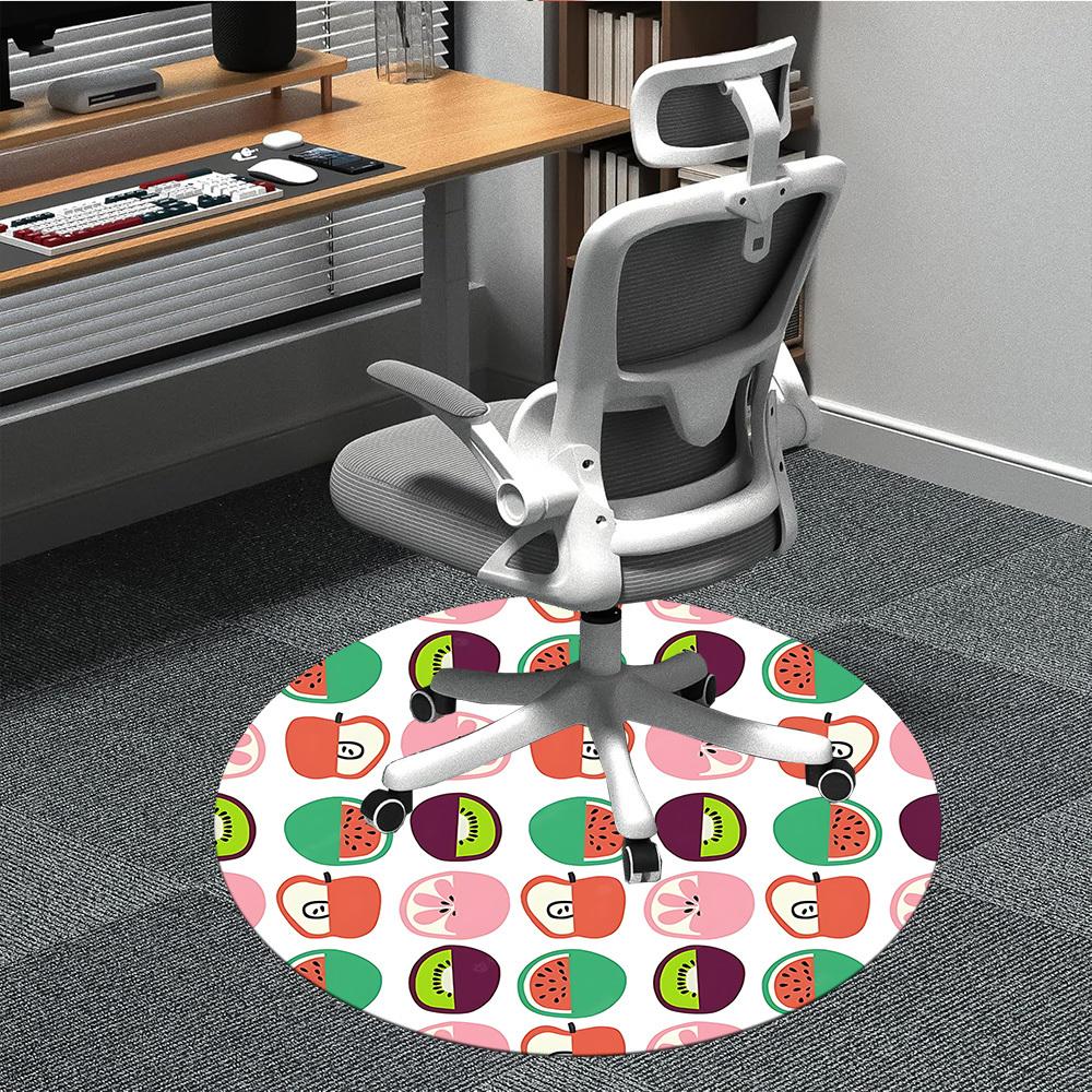 

1pc Fruit Pattern Chair Carpet for Office, Perfect for Office, Holiday Party Decoration Choice yy260314065 80cm by 80cm