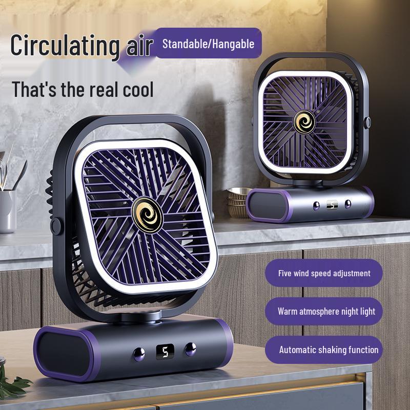 Compact USB Charging Silent Desk Fan for Home or Office