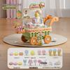 Kids' Ice Cream Cart Pretend Play Set - Toy Kitchen for Ages 3-6, Perfect Children's Day Gift