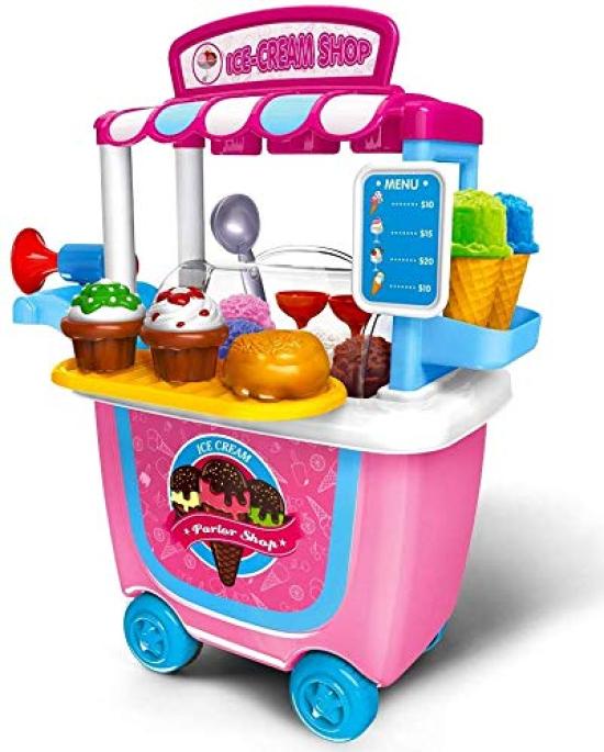 Ice Cream Shop Play Set with Ice Cream a play shop for Perfect as a birthday or Christmas gift for girls aged A stylish set for pretend this cute ice