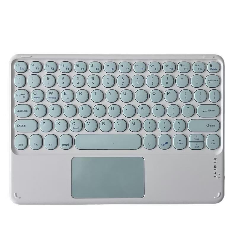 OLOEY Portable Wireless Bluetooth Keyboard with Round Keycaps