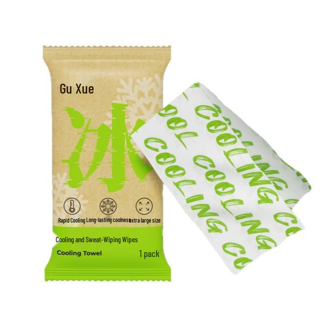 Ice-Feeling Cooling Wipes: Non-Sticky, Sweat-Removing Towels for Sports and Summer Heat Relief
