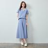 Chuyu Women's Lyocell Cool Two-Piece T-Shirt & Wide-Leg Pants Set
