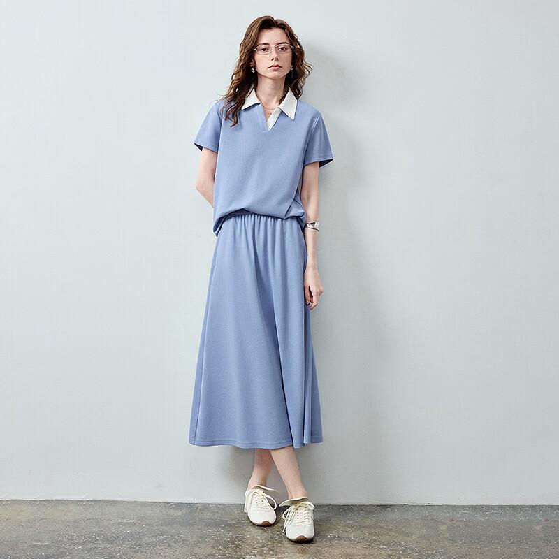 Chuyu Women's Lyocell Cool Two-Piece T-Shirt & Wide-Leg Pants Set