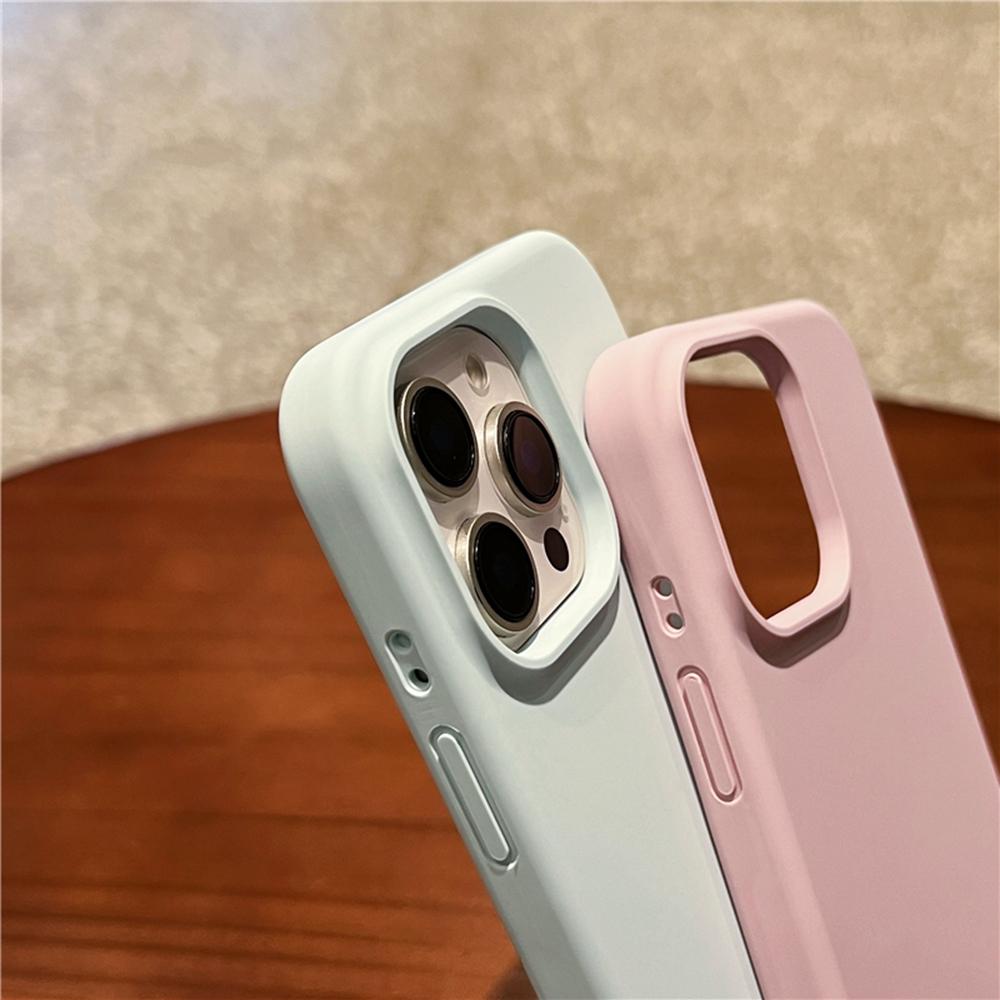 For iPhone 16 Pro Max Case Soft Microfiber Lining Liquid Silicone+PC Phone Cover