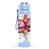 1PC Twin Monster Halloween Cartoon Print 750ml Color Plastic Sports Water Bottle Leakproof Flip Straw Lid Suitable for Sports Office Home Use