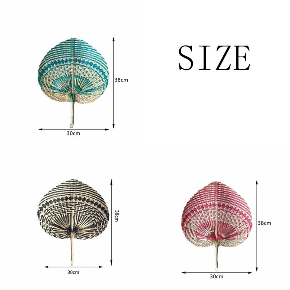 Bamboo Straw Woven Fans Natural Hand Fan Home Decor Rattan Fan  Bedroom