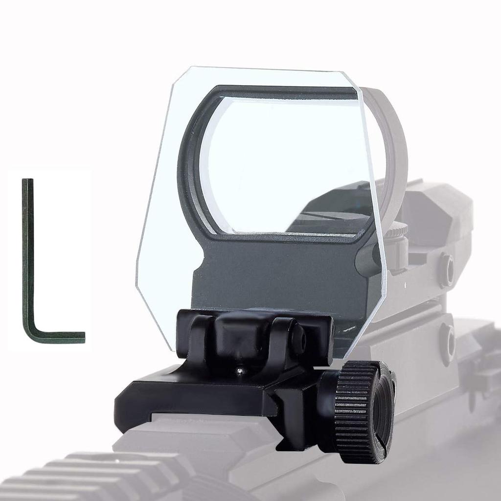 AO&S Scope Shield (Low Type) Polycarbonate, 250x Magnification, 58mm Height, Clear/Black