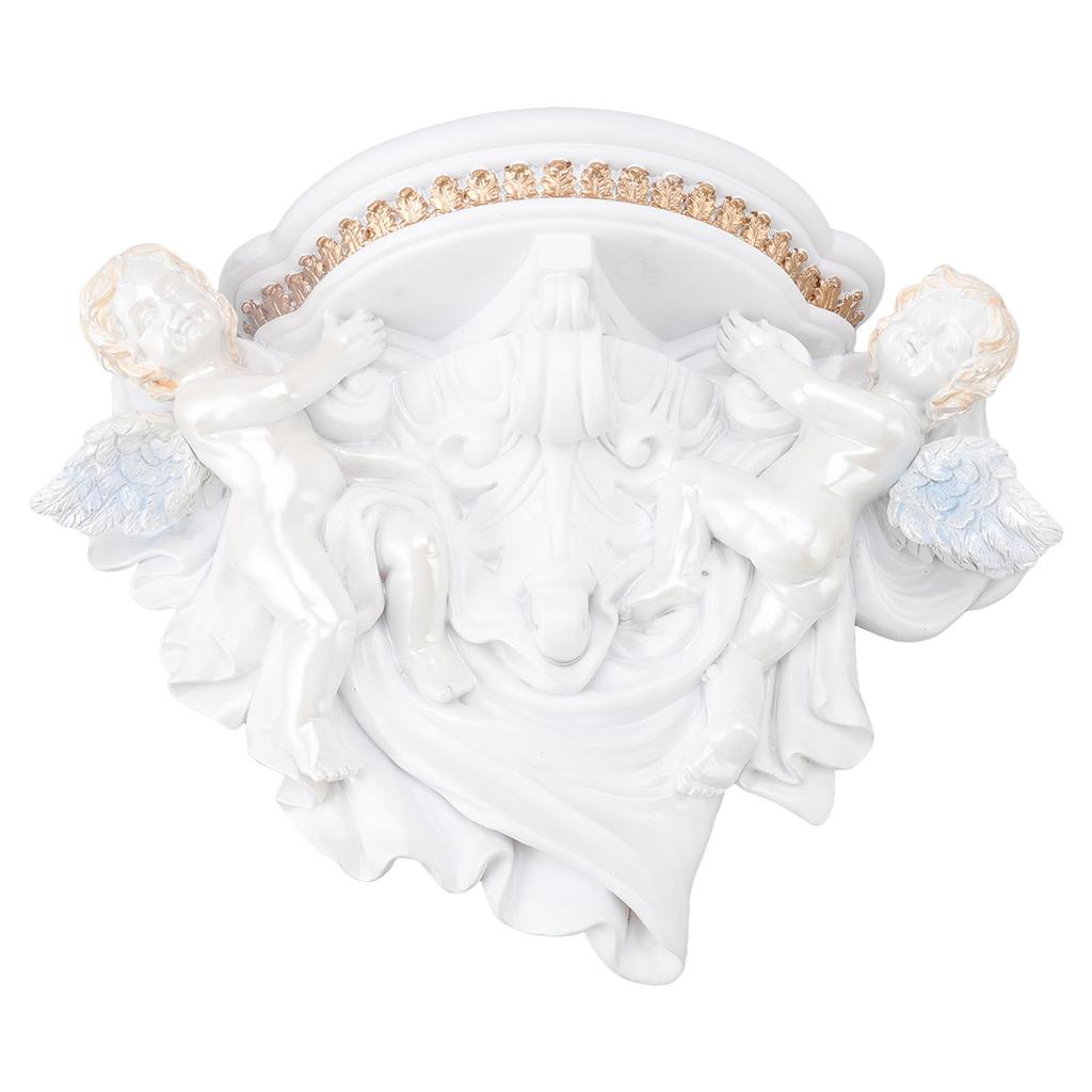 Resin Angel Wall Shelf European Exquisite Beautiful Decoration Rack for Bedroom Living Room Kitchen