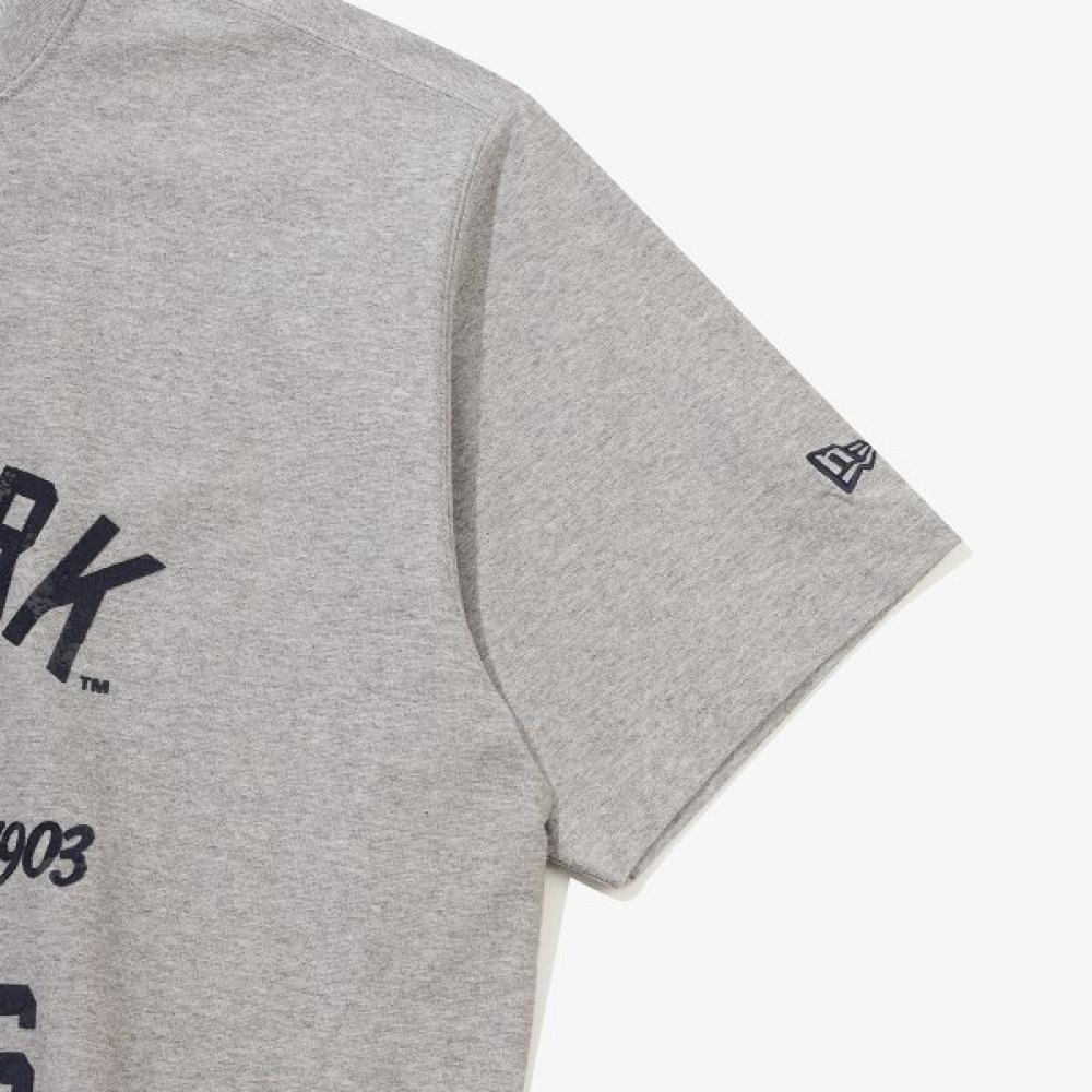 New Era New York Yankees T shirT heaTher Gray 15147502