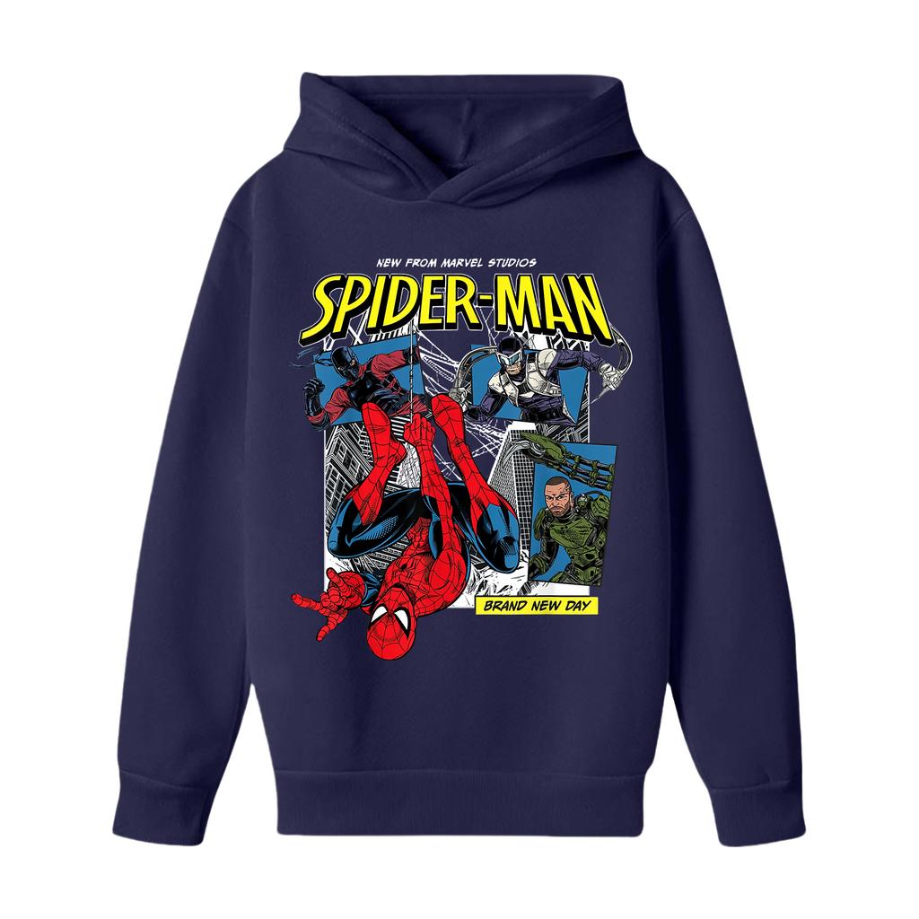 Kids Long Sleeve Loose Fit Letter Print Pullover Hoodie for Boys and Girls