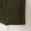 PLEATS PLEASE PP53-JF162 Khaki Pleated Design Cropped Pants Bottoms 3 khakiUsed