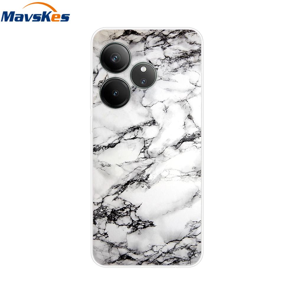 For Realme GT 6T Case Soft TPU Clear Painted Back Cover For Realme GT 6 Case GT6 6T Transparent Bumper RealmeGT6 Cute Protector