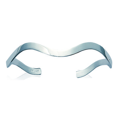 [D6746] - Silberarmband 'Choreographie' Silber - 60 mm 4 mm