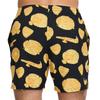 Nike Swim Breaker Comfortable Soft Skin-Friendly Simple Casual Beach Shorts Men Shorts Black Yellow HV7062-010