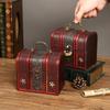 Classic Wooden Lockable Storage Box with Handle – Creative Gift Packaging for Jewelry and Accessories