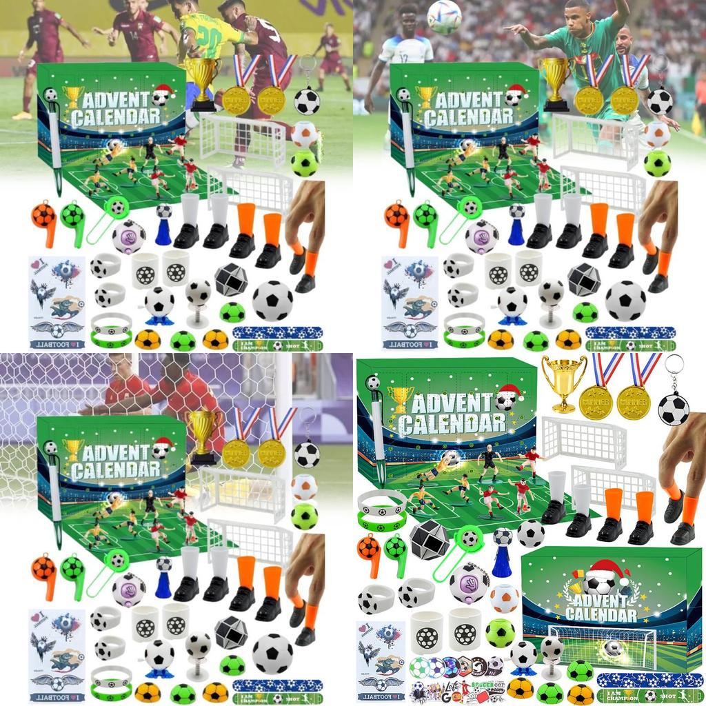 Fesselnde DIY-Fußball-Blindbox-Spielzeugsammlung mit Pfeifen und Schlüsselanhänger-Zubehör