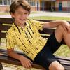 Kids Polo Shirt Quick Dry Short Sleeve Collared T-Shirt Breathable Lightweight Fabric Casual School Wear