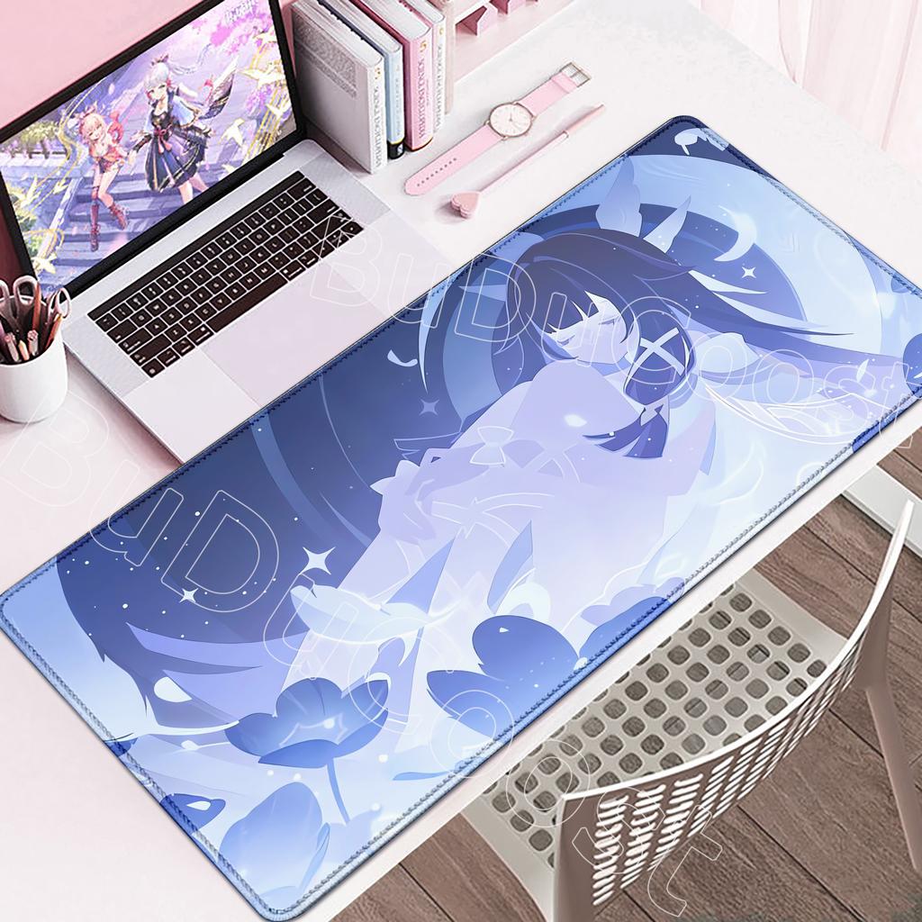 New Kawaii Genshin Impact Columbina Mouse Pad Gaming Lock Edge Computer Game Large Rubber Mousepad Laptop x Desk Mat