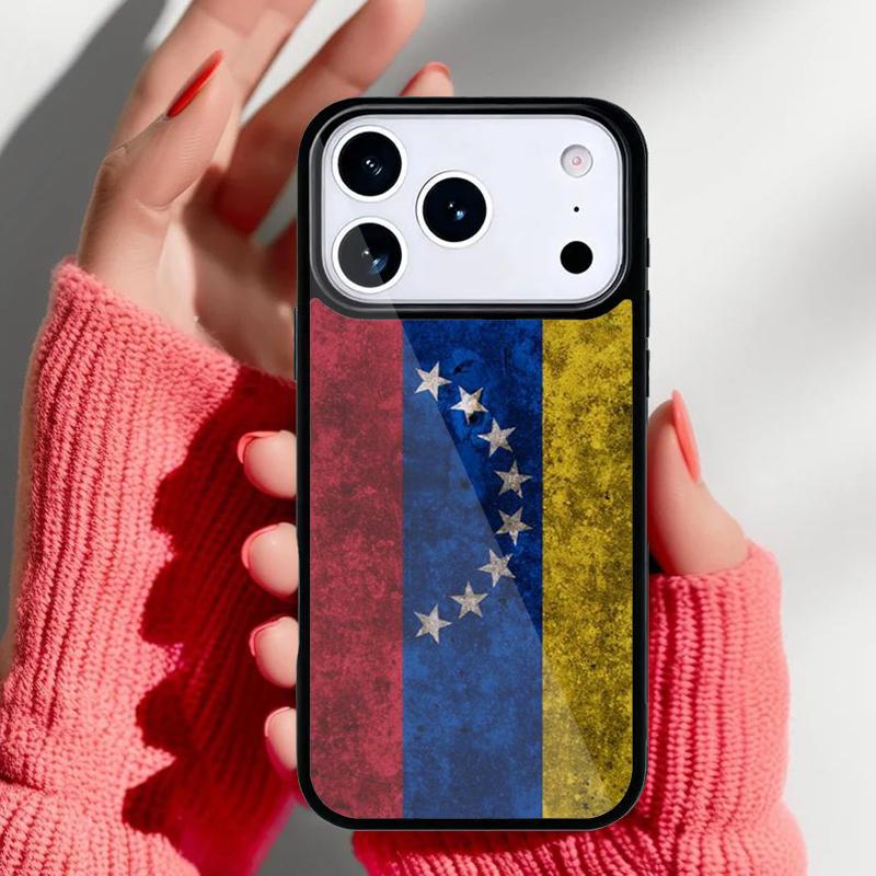 Venezuela Flag Phone Case for iPhone 17 Air 16e 15 14 13 Pro Max Back Cover for 12 11 Pro Coque