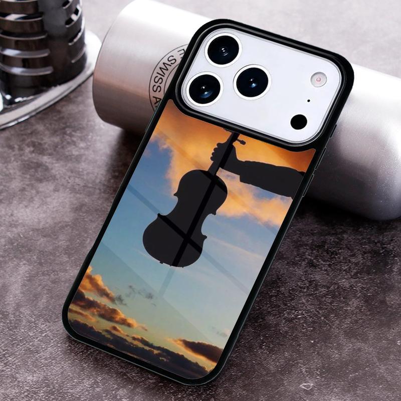 

Elegant Violins Bow Sheet Music Funda Phone Case For iPhone 17 16 15 14 13 12 11 Pro Max Plus 17Air Soft Silicone Cover iPhone 11 Pro