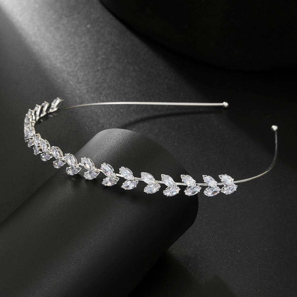 Fashion Elegant Zircon Headband Hair Accessories Bridal Accessories Light Luxury Full Diamond Headband Hairband