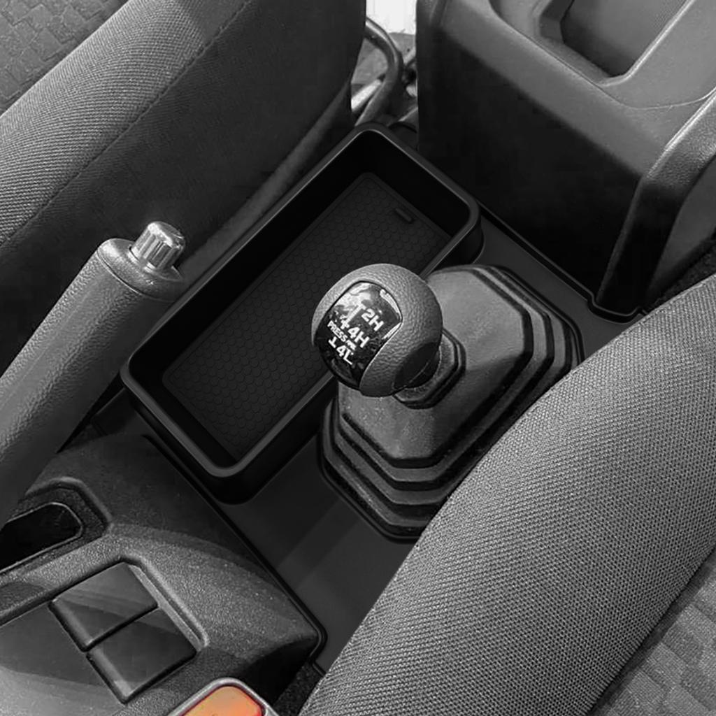 For Suzuki Jimny 2025-2025 Auto Center Console Storage Box Gear Lever Side Tidying Tray Organizer Car Interior Accessories Black