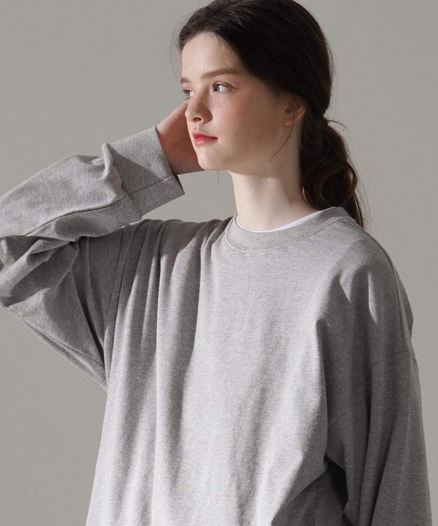 PERSTEP Centric Layered Long Sleeve T-Shirt Gray Smlt4446