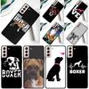 Boxer Dog Puppy Phone Case For Samsung Galaxy S25 Ultra S9 S10 S20 S21 FE S22 S23 S24 Plus S24 Ultra Cover