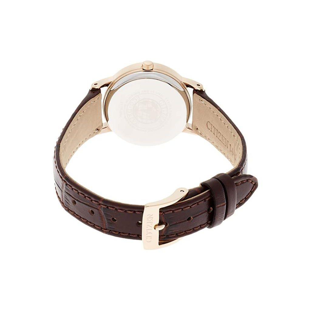 Citizen Eco-Drive Series Casual Genuine Leather Watch Women Watches White EW3252-07A